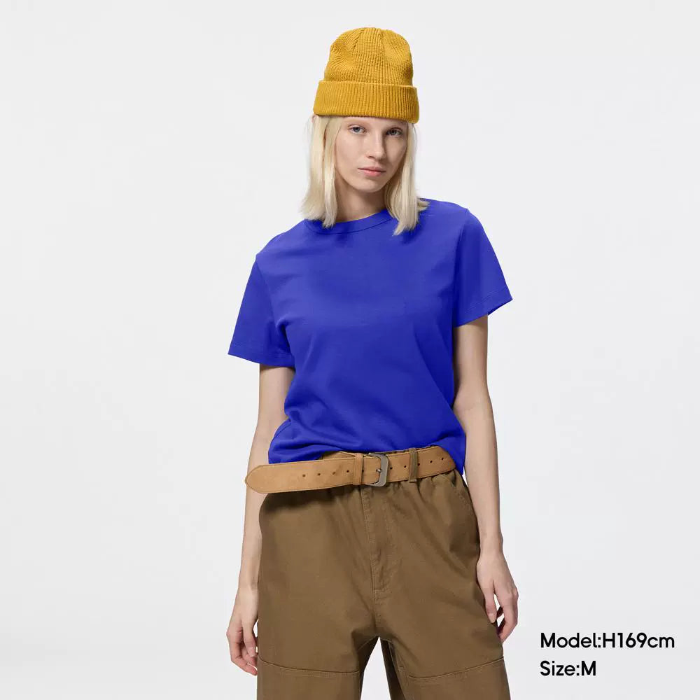 GU Round Neck Loose Casual Tee