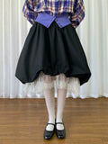 Loosesmell Versatile Skinny Patchwork Lace Skirt