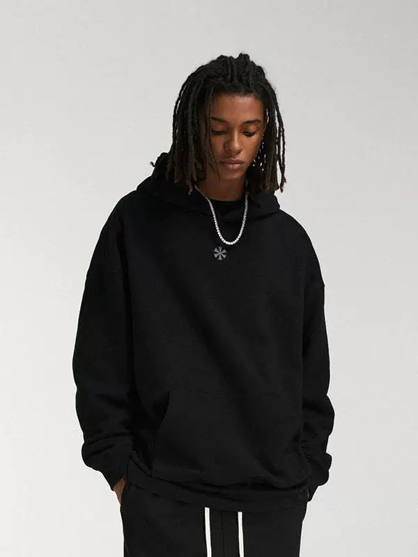 DICETINY Back Logo Three-dimensional Printing Hooded Sweater