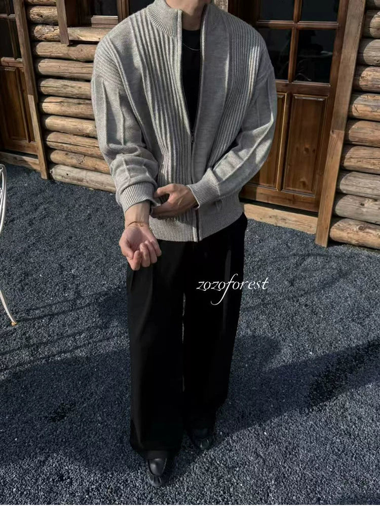 ZOZOFOREST "Roman Column Wool" Thermal Sweater