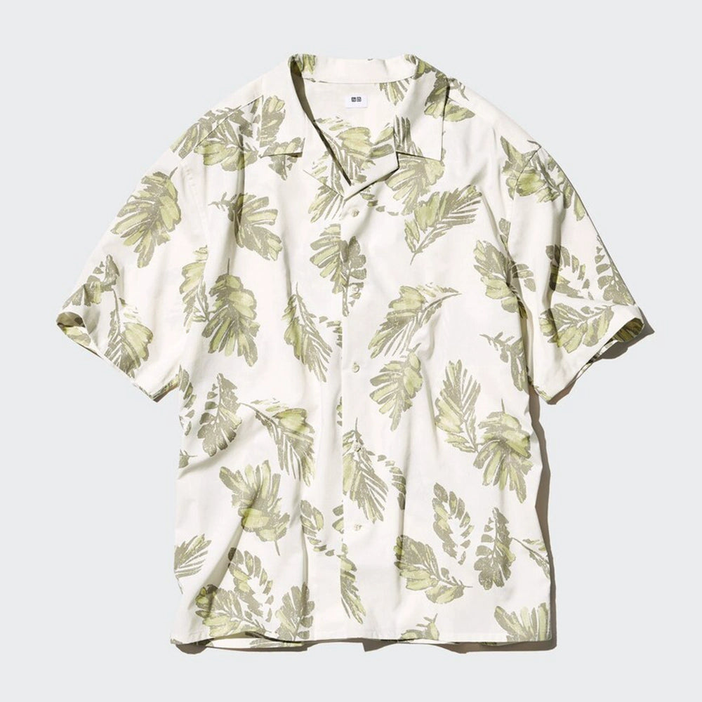 Uniqlo Open Neck Shirt Short Sleeve Shirt