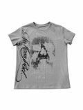 No E Mosen Retro Front Shoulder Casual Short Tee