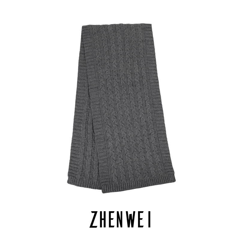 ZHENWEI Knitted Scarf Enlarged and Widened Scarf