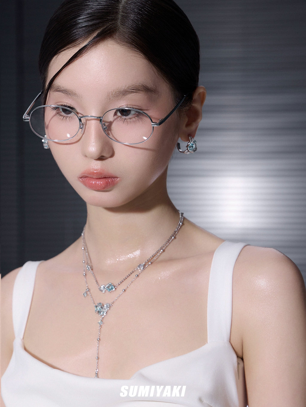 SUMIYAKI Double Fringed Necklace