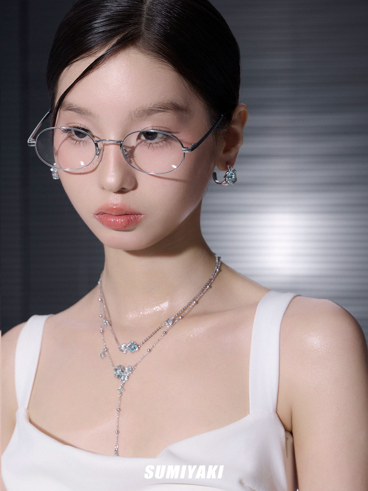 SUMIYAKI Double Fringed Necklace