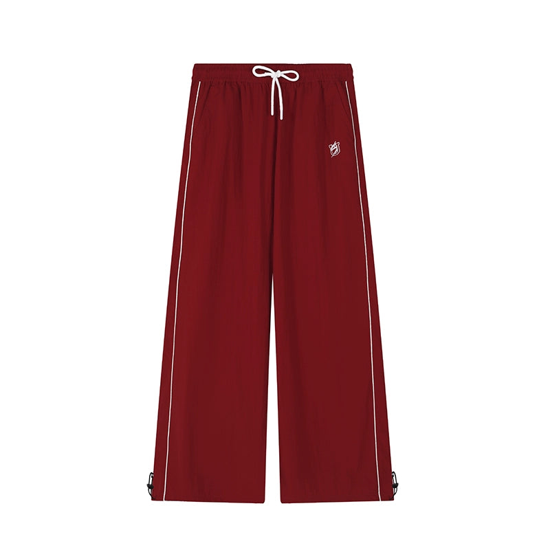 US Casual Wide Leg Parachute Pants Street Hip Hop Sweatpants
