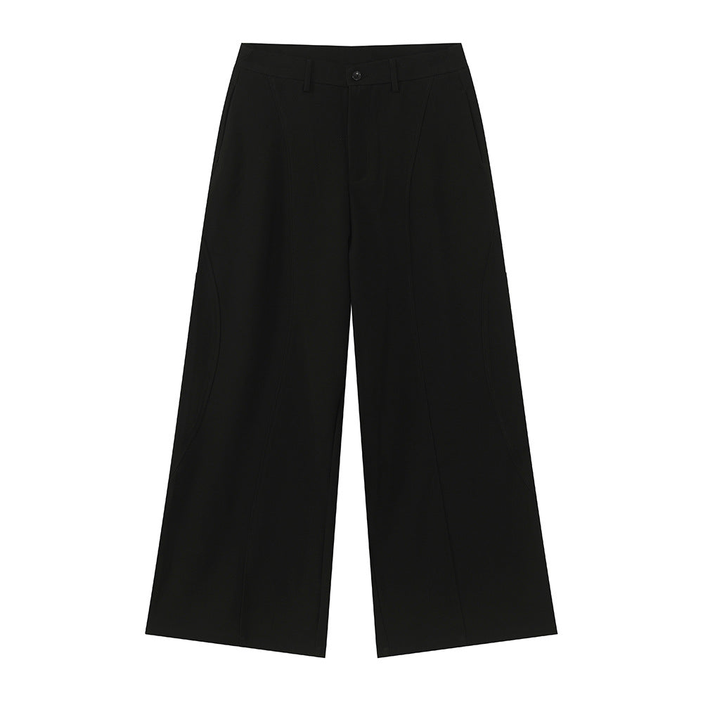 MTLCLOTHES Silhouette Loose and Thin Mopping Suit Pants