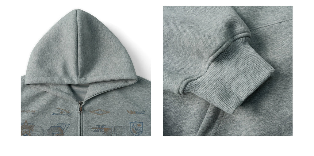 JHYQ Spring Letter Print Hoodie