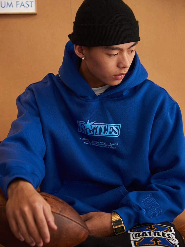 Battles Versatile Loose Fleece Hooded Sweater