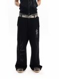 No E Mosen Embroidered Wide-leg Sweatpants