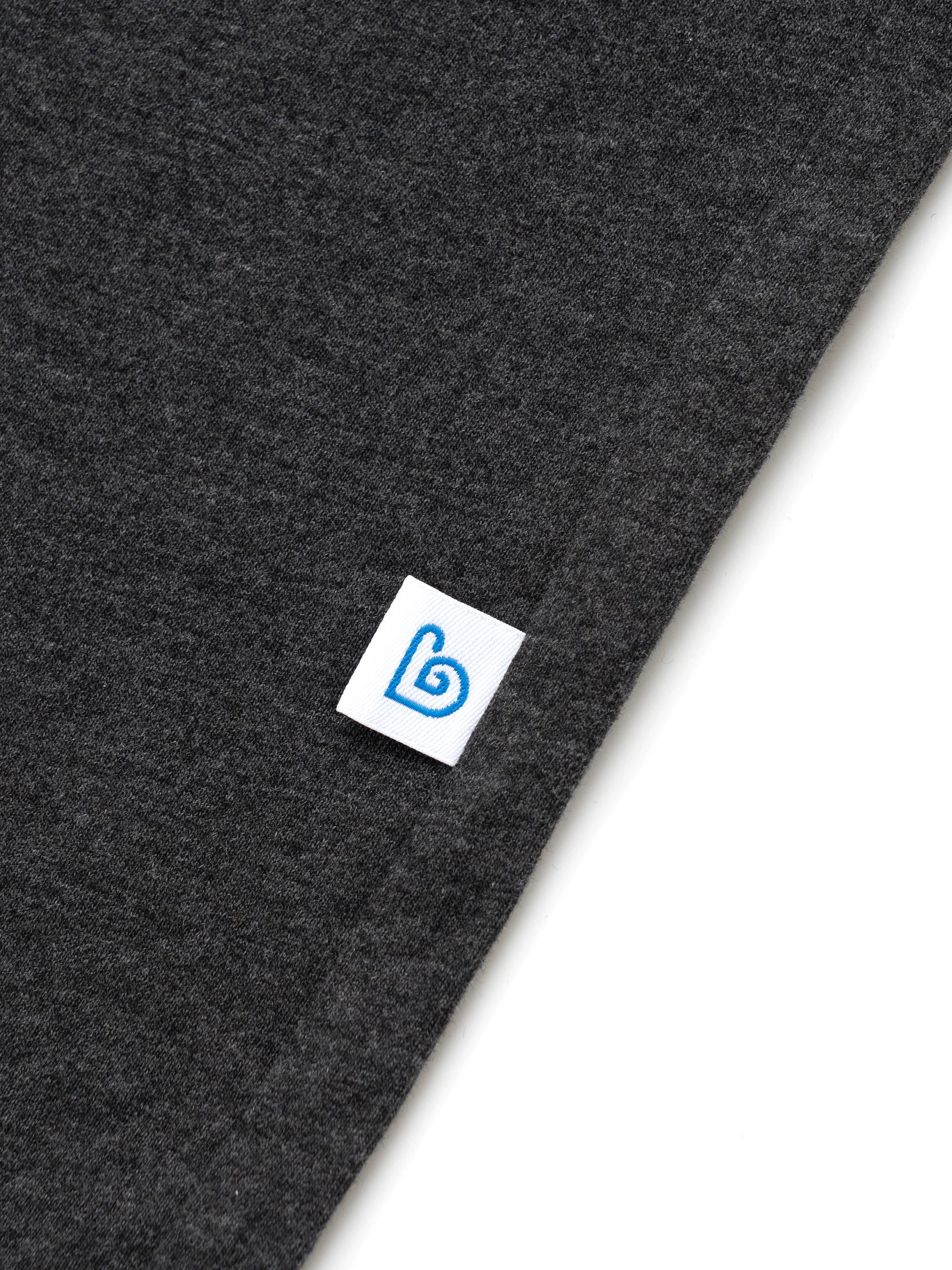 BENT IDEA Embroidery Simple Henry Collar Casual Tee