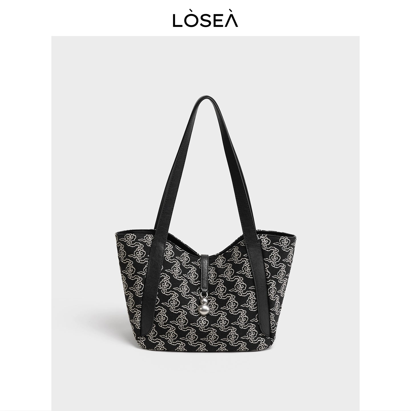 LOSEA Versatile Embroidered Vegetable Basket Tote Bag