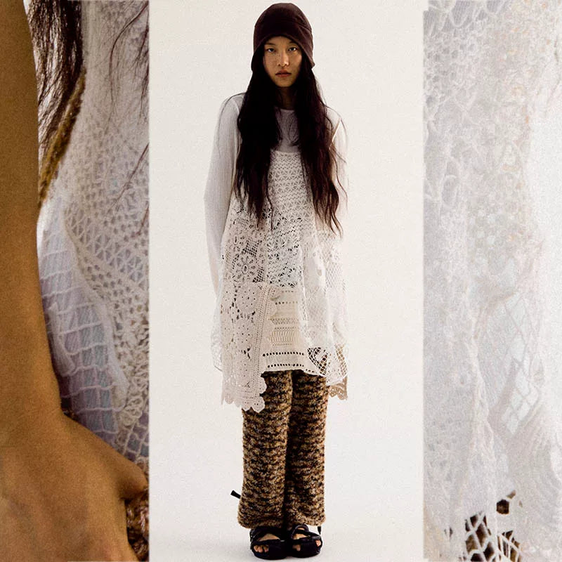 CONP Lace Splicing Suspender Skirt