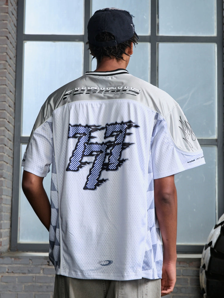WildX Mesh Jersey Retro Trend Breathable Tee
