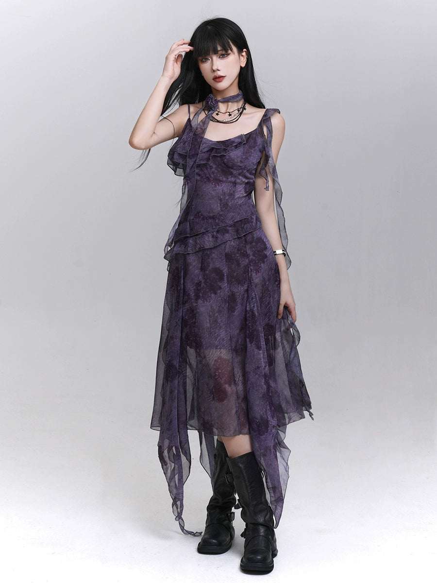 LADYGHOST Temperament Suspender Dress