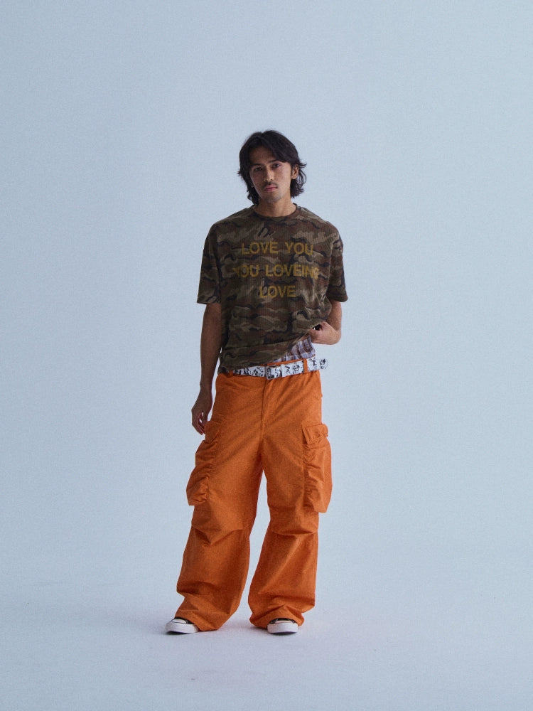 LIBERAFIT Camouflage Waffle Crew Neck Tee