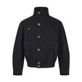 MADEEXTREME Vintage Turtleneck Neutral Loose Denim Jacket