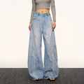 Aaisup Loose Straight Pants Versatile Wide Leg Pants
