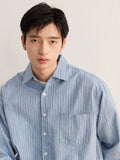 CARPEM Loose Simple Striped Retro Long Sleeve Shirt