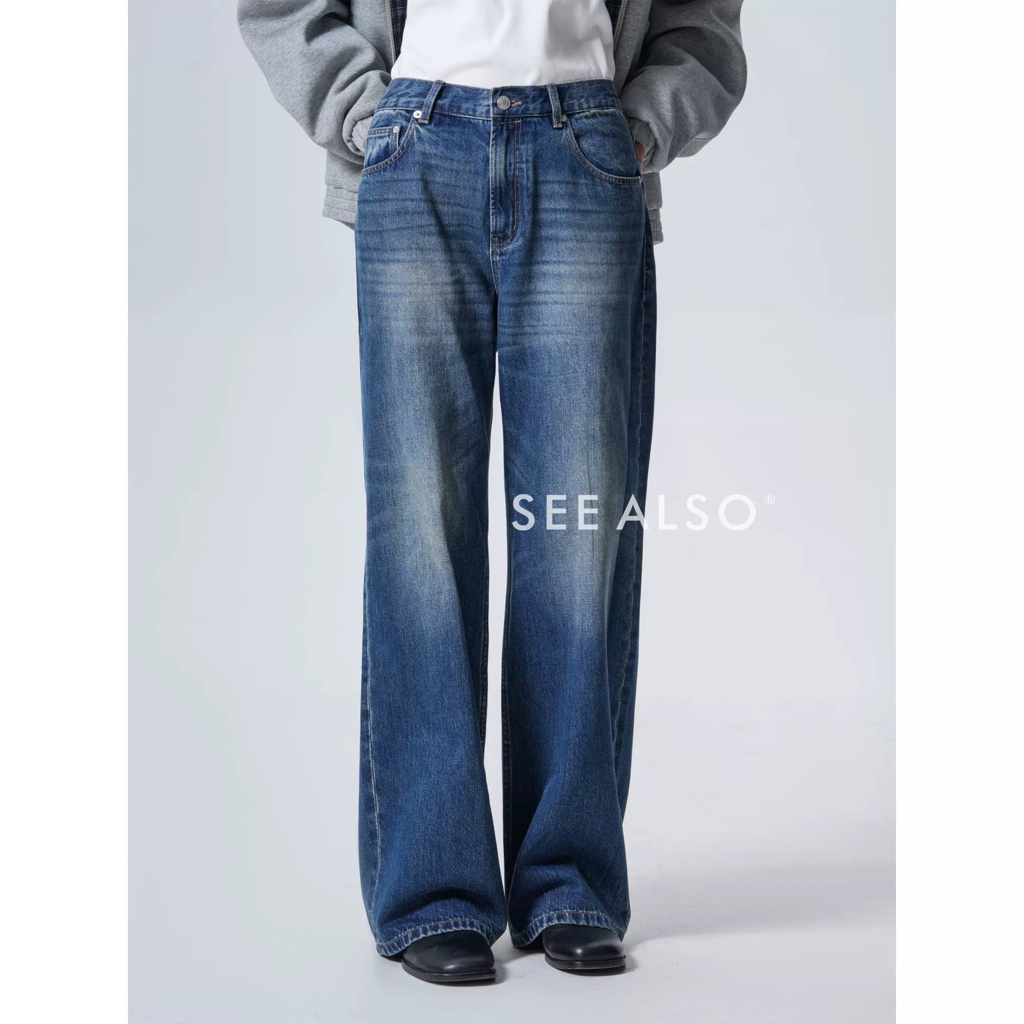 SEE ALSO Super Worsted Combed Cotton Straight Slack Jeans