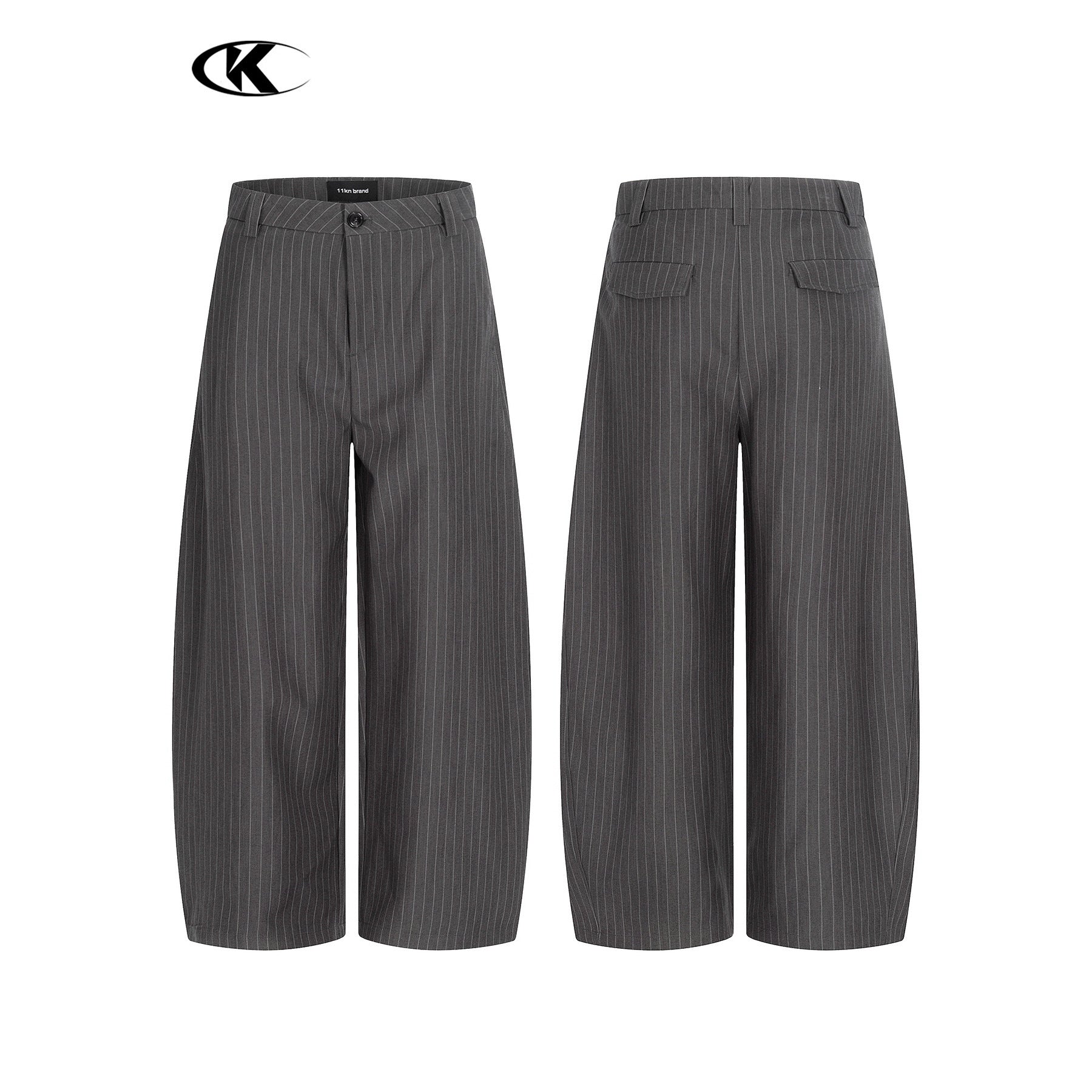 11KN Grey Striped Scimitar Trousers