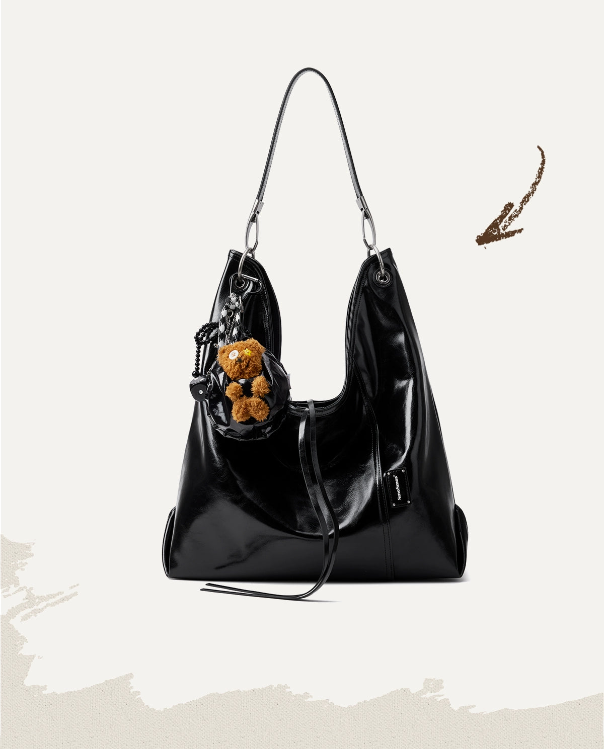 SmoSmos Plush Doll Bear Doll Bag Pendant