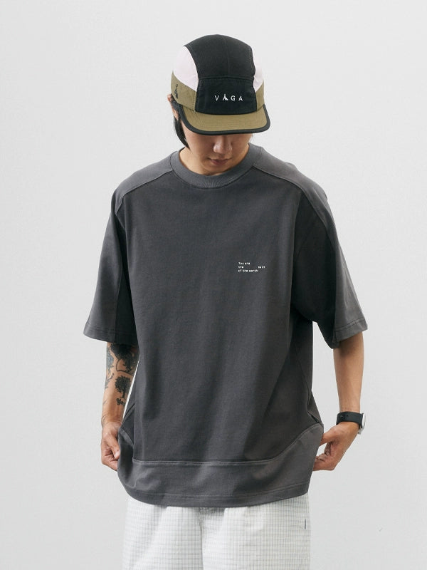 NUMBERSALT Loose and Versatile Contrasting Retro Tee
