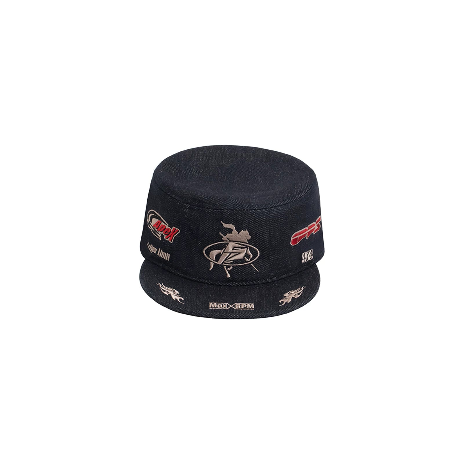 PEOPLESENSE Racing Elements Printed Embroidered Equestrian Cap