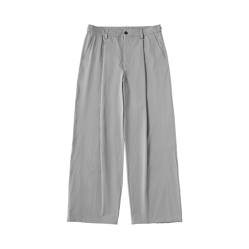 INF Elastic pleated scimitar Japanese tailoring pants
