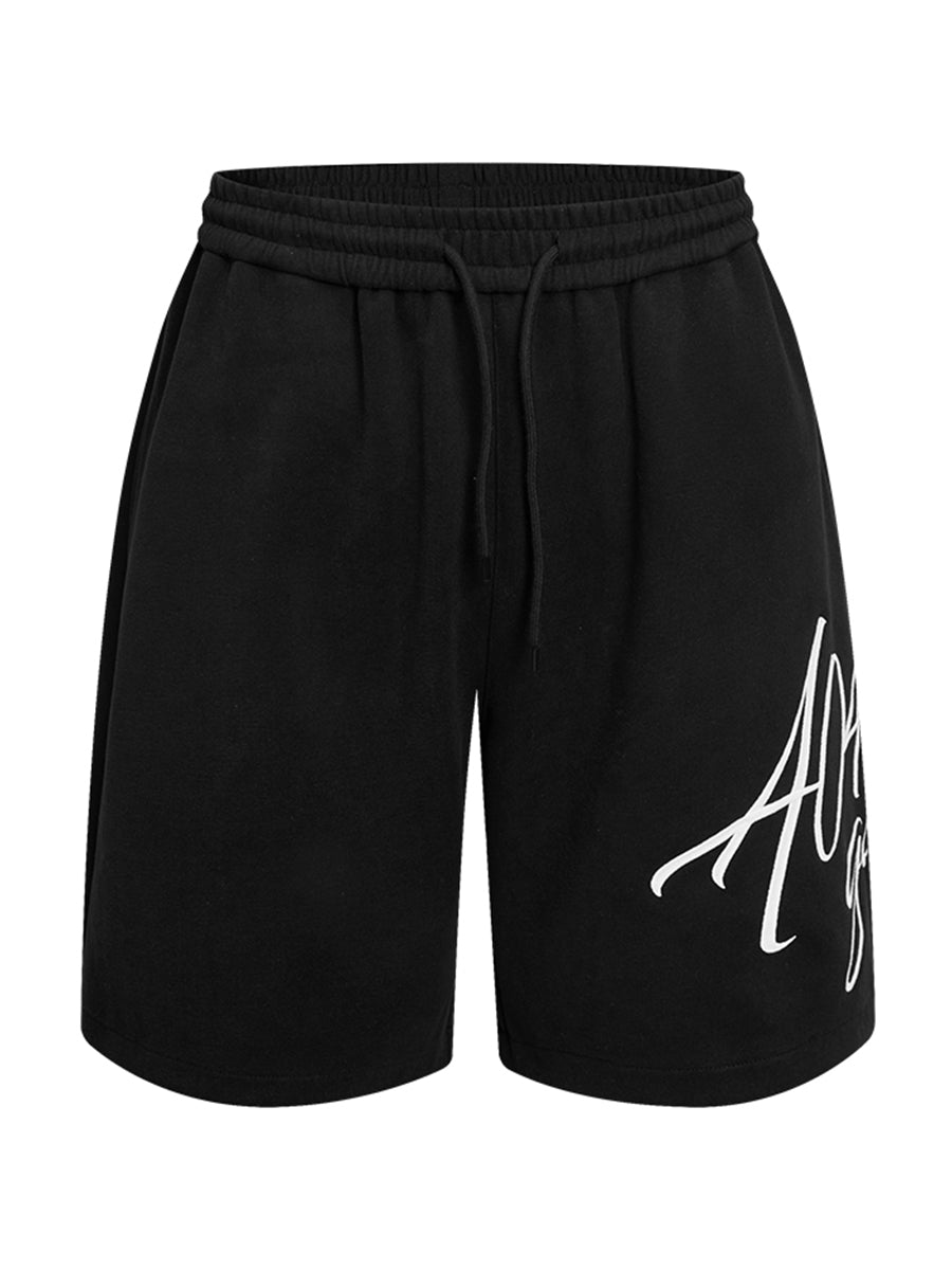 404MOB embroidered letter shorts