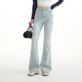 UNIFREE Slightly Pulled Low-rise Slim-fit Fashion Jeans