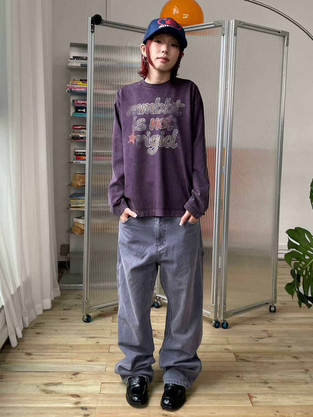 MMBBT Alphabet Loose Versatile Casual Long Sleeve