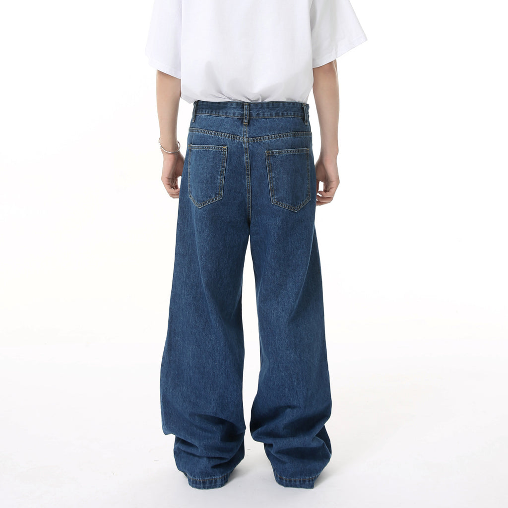 MTLCLOTHES Korean High Street Straight Jeans