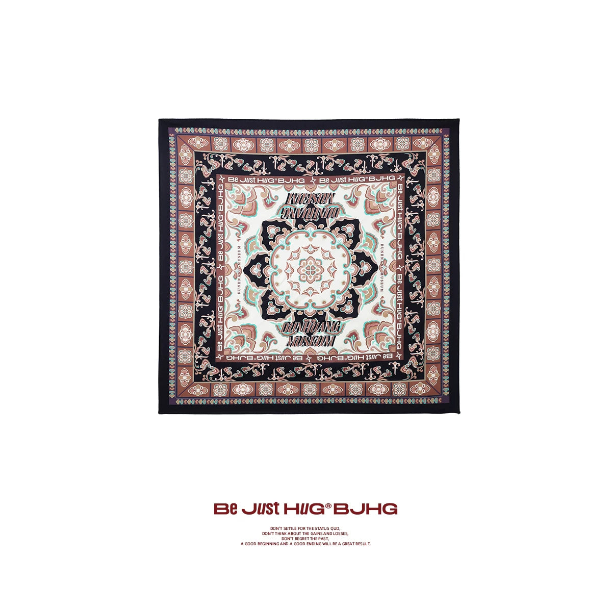 BJHG Versatile Contrasting Square Scarf