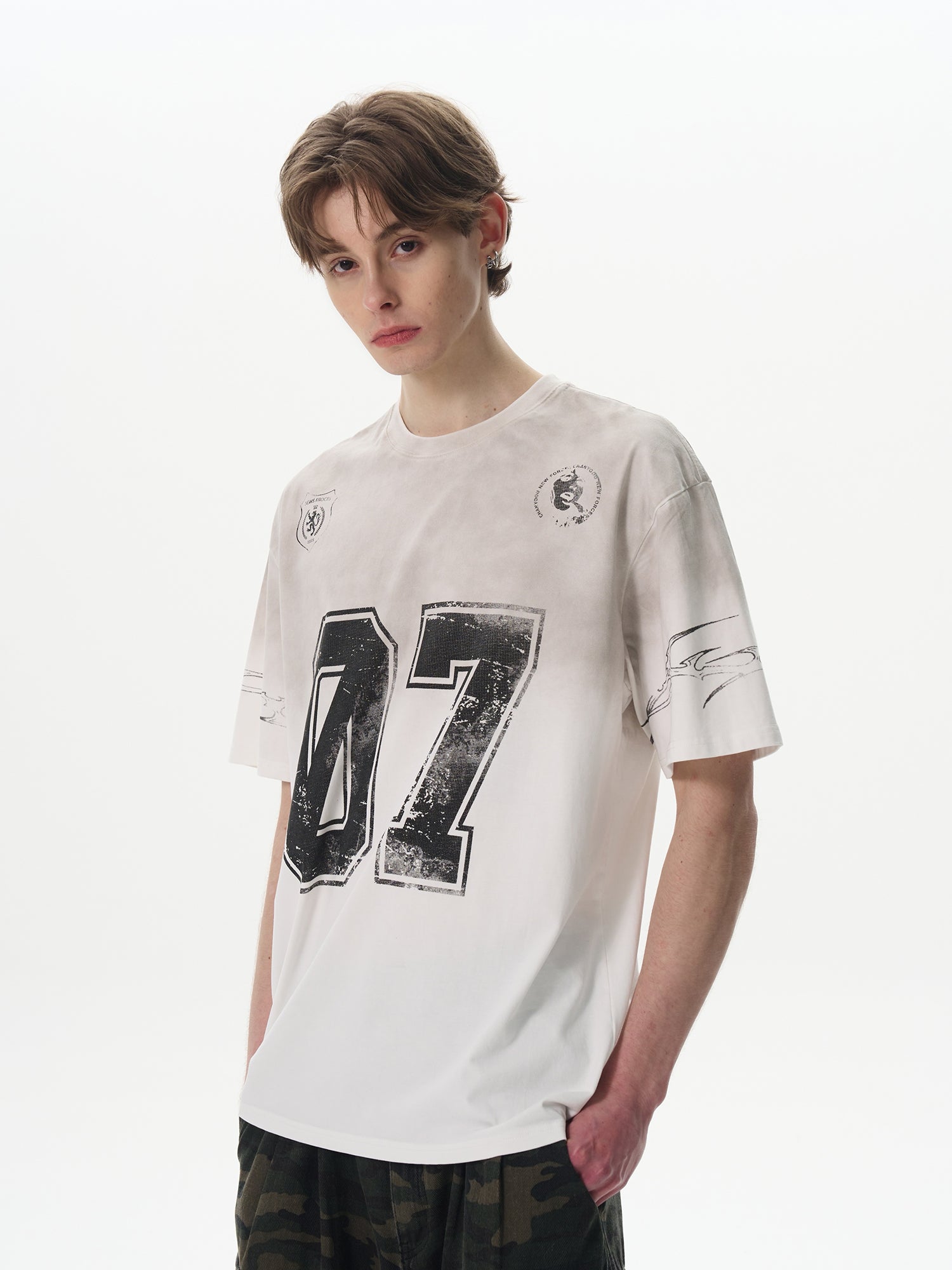 BTSG old washed dirty dyed heavy short jersey