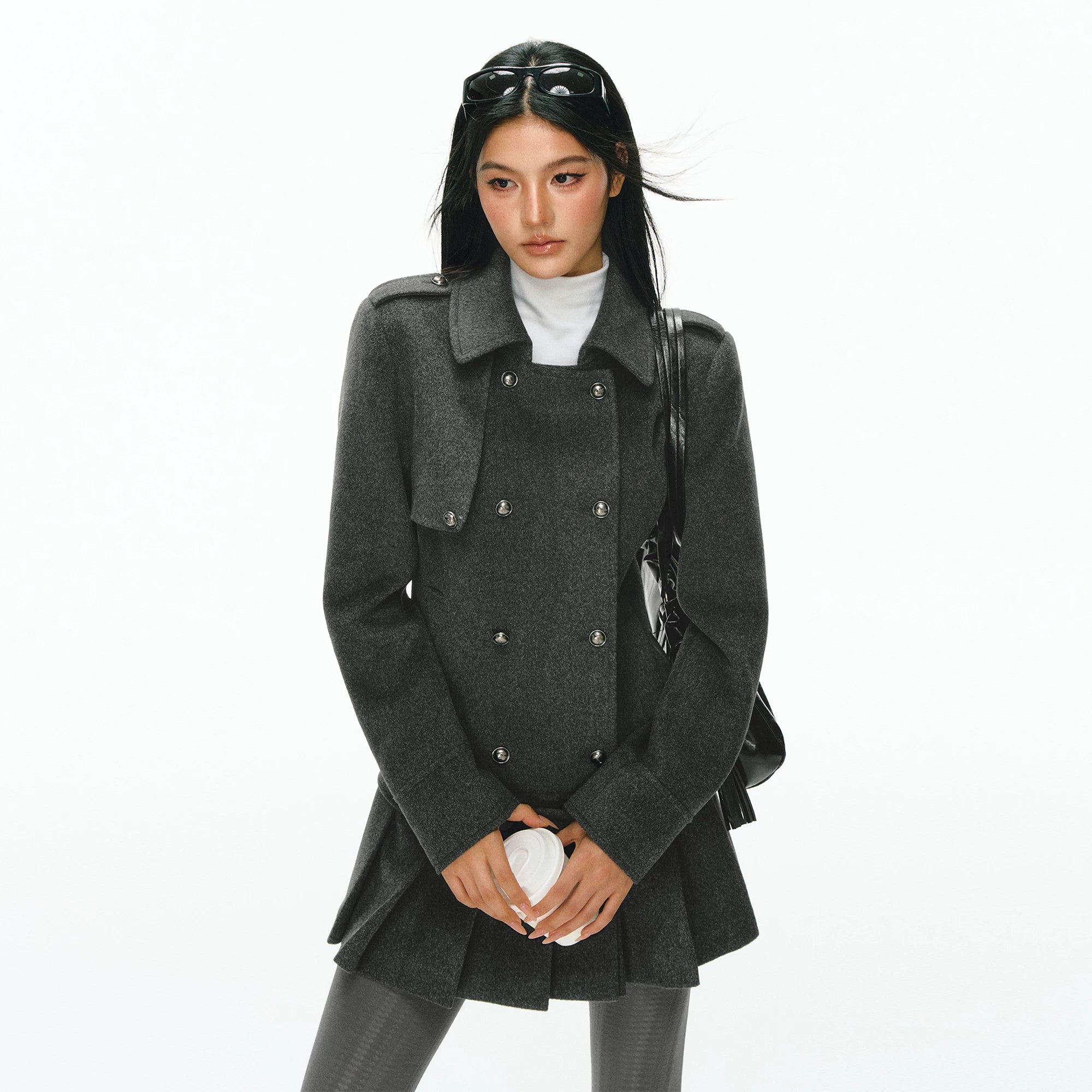 Ariseism Retro High-end Tweed Dress