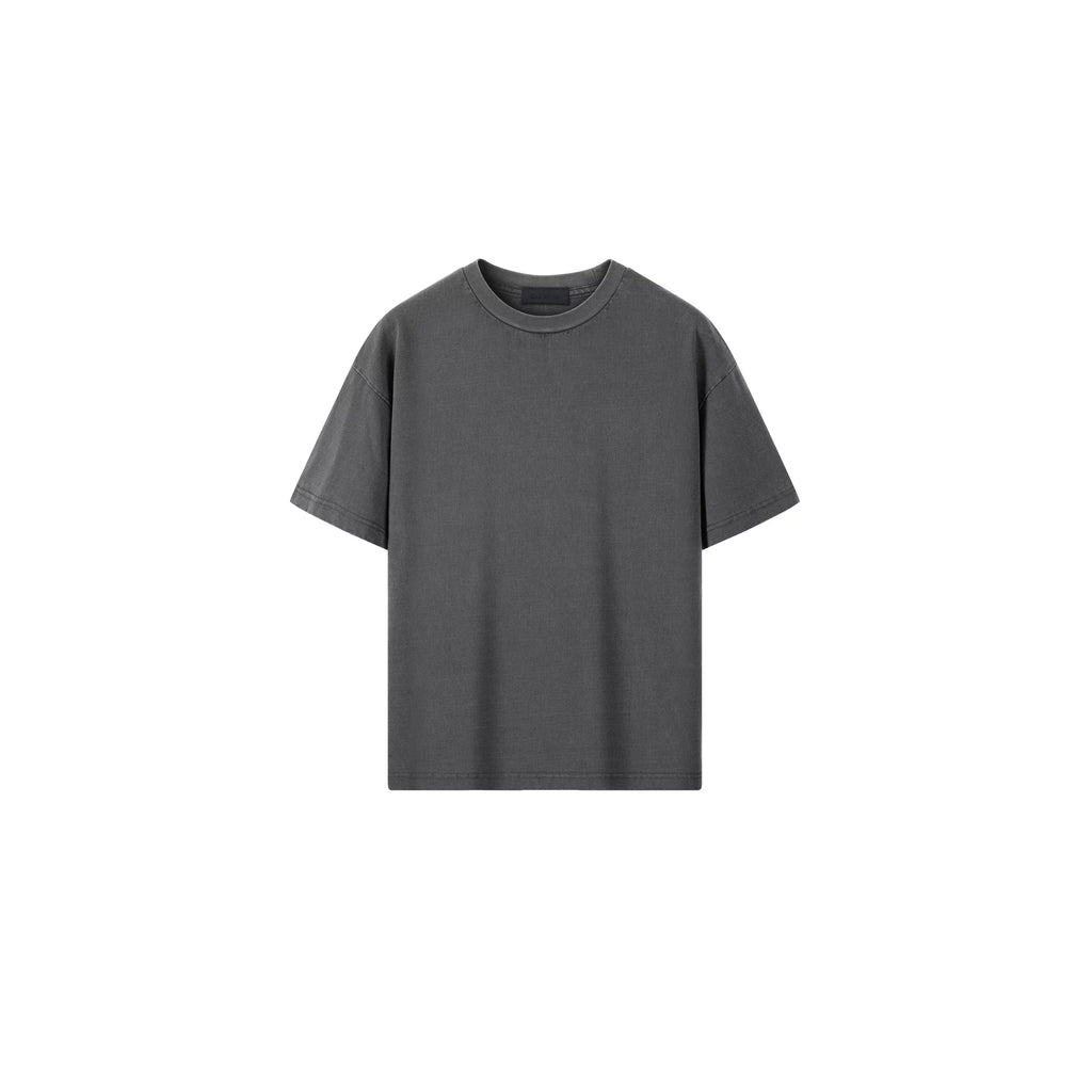 PLUS NO LOGO Washed and Old Casual Loose Tee