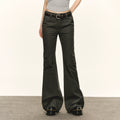Ariseism Vintage Low Waist Slim Wide Leg Pants