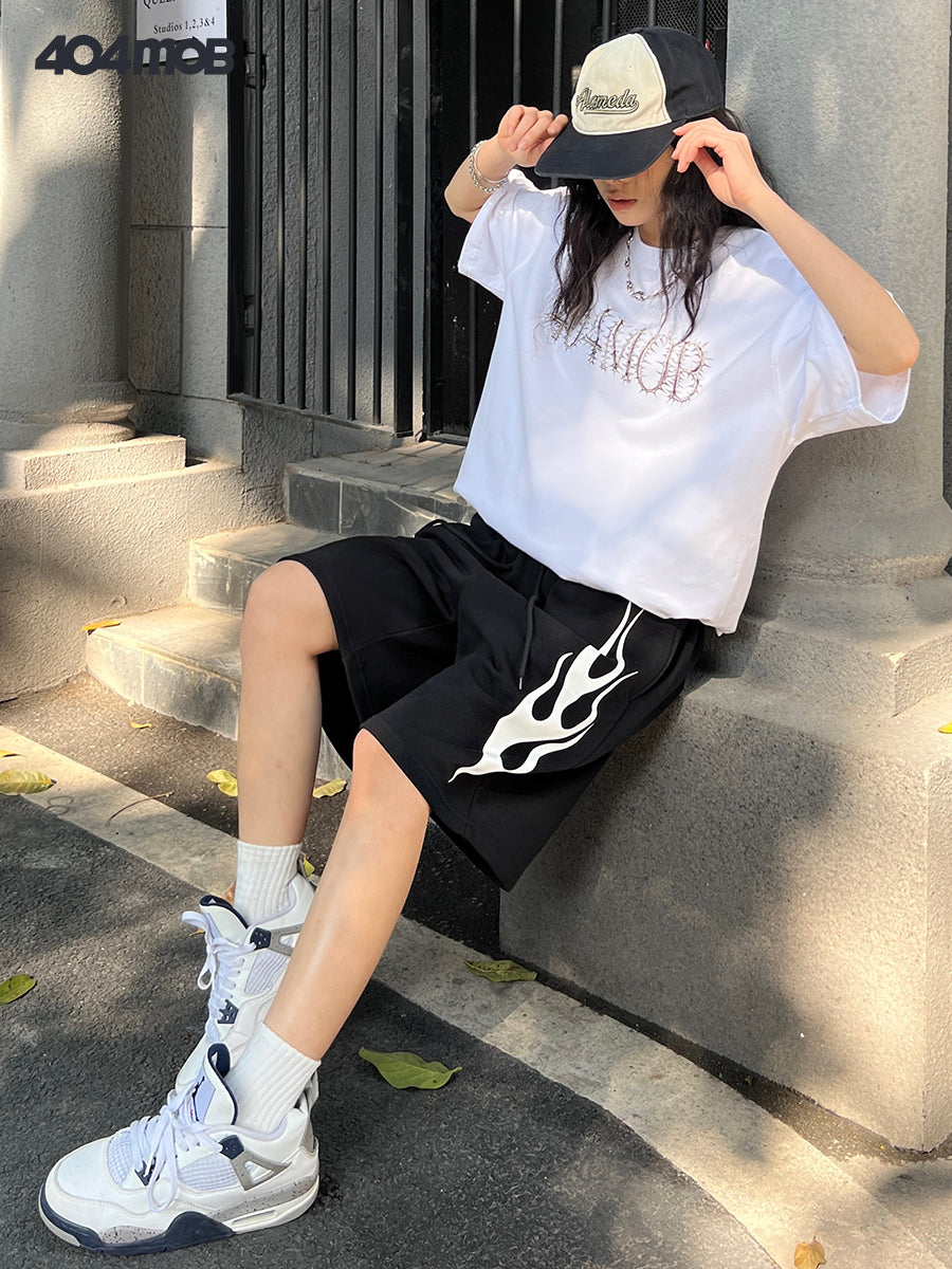 404MOB black star basketball Shorts