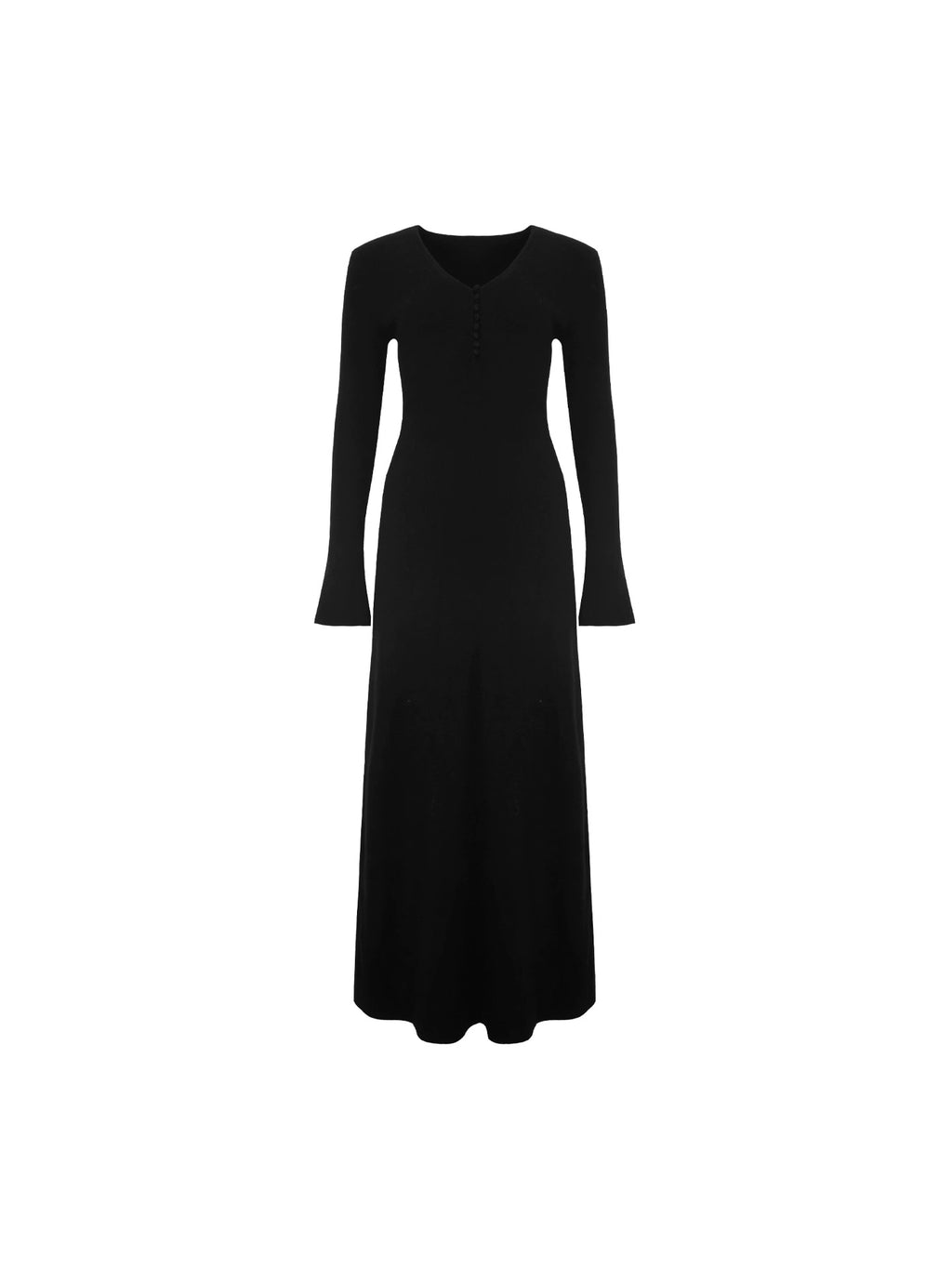 KELIFAN Vintage V-neck Knitted Dress