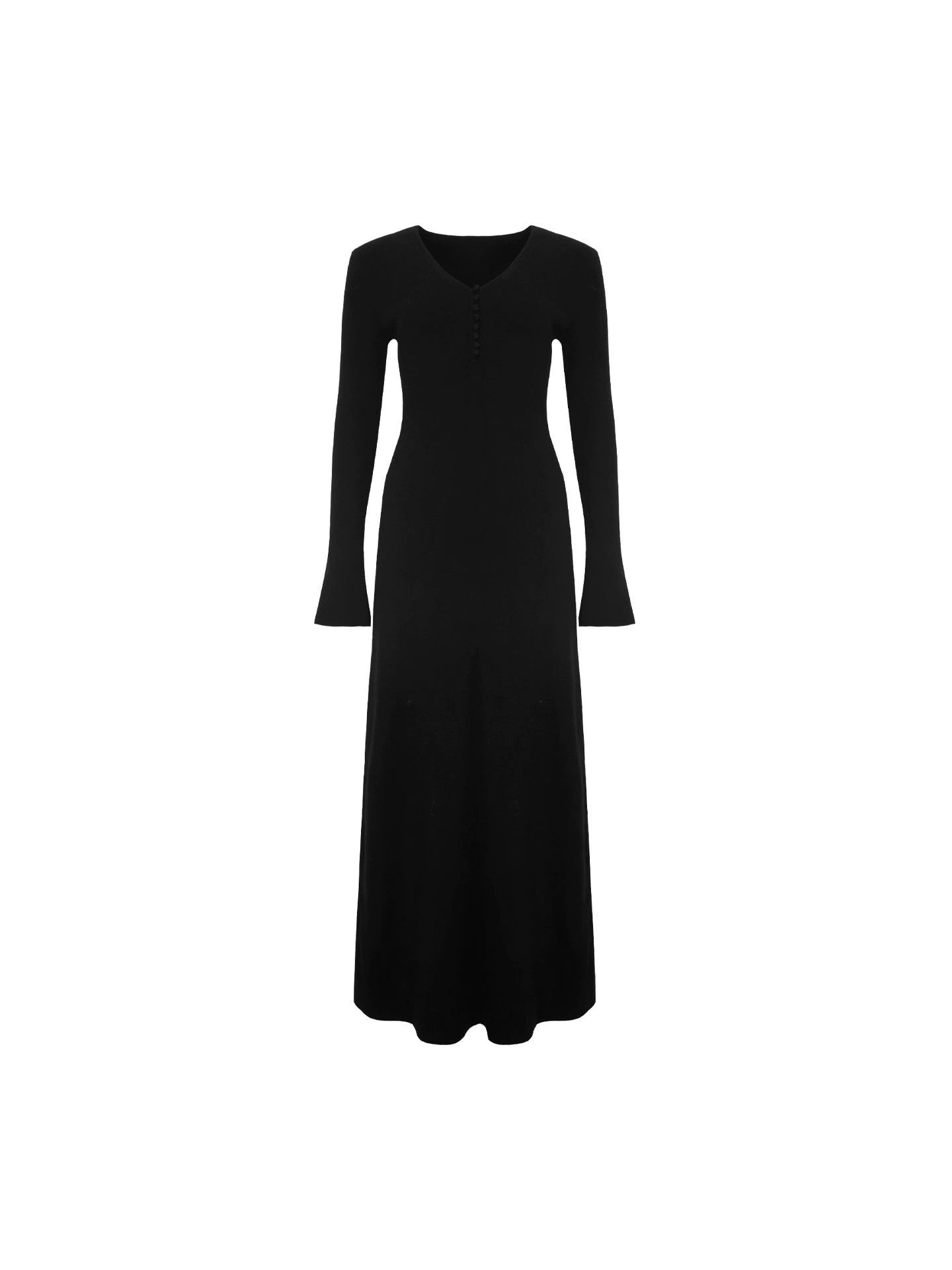 KELIFAN Vintage V-neck Knitted Dress