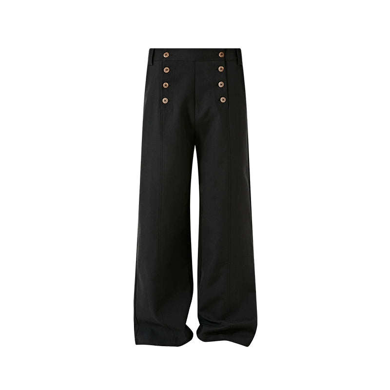 KREATE Double-breasted Compound Suit Pants