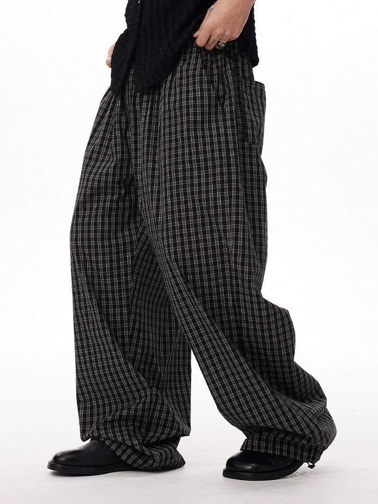 CoosRetro Classic Casual Plaid Casual Pants