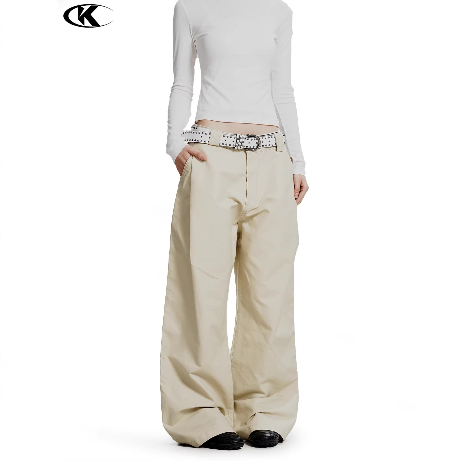 11KN 11 oz Cotton Pleated Cargo Pants