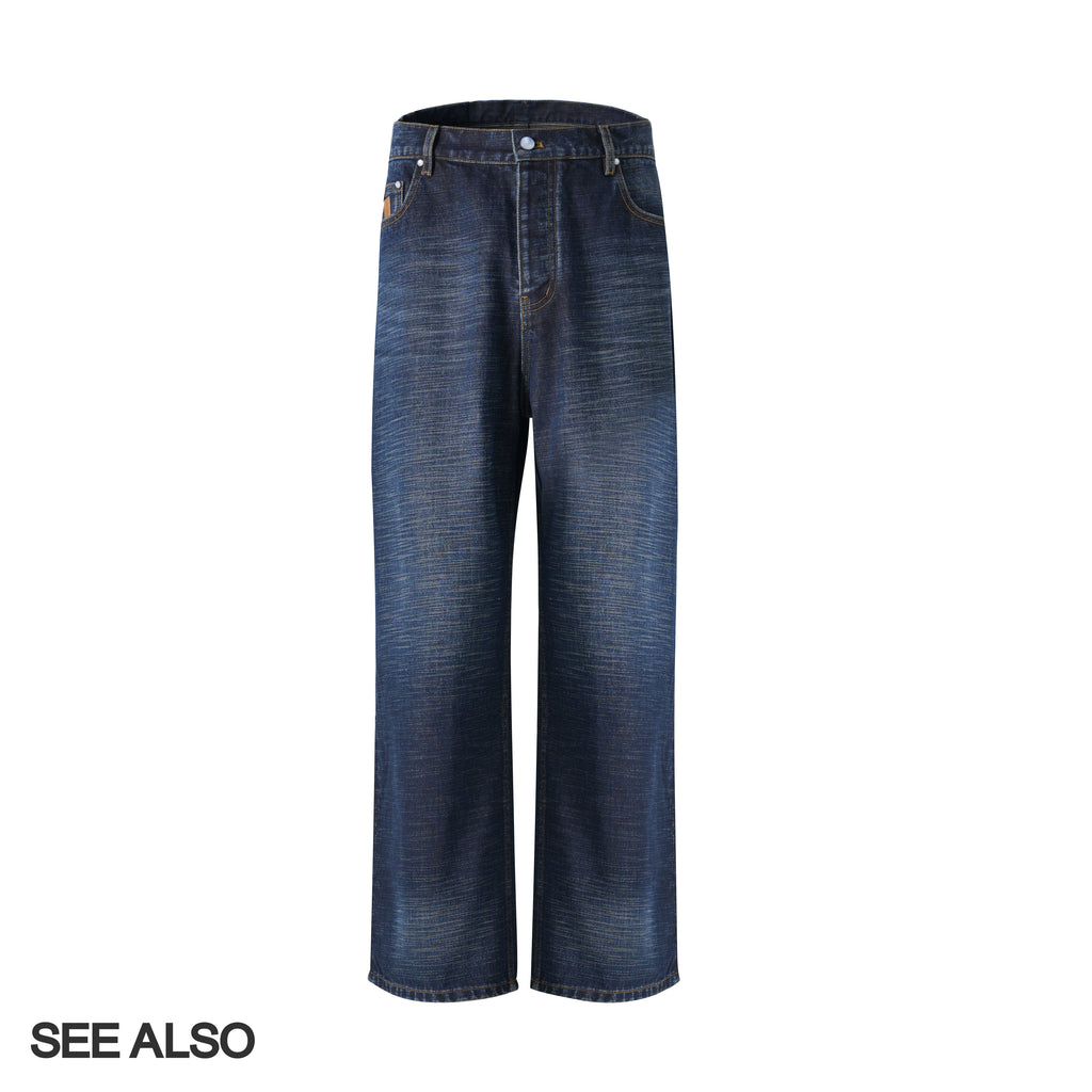 SEE ALSO Ba Series Old Money Upstart Retro Thermal Straight Jeans