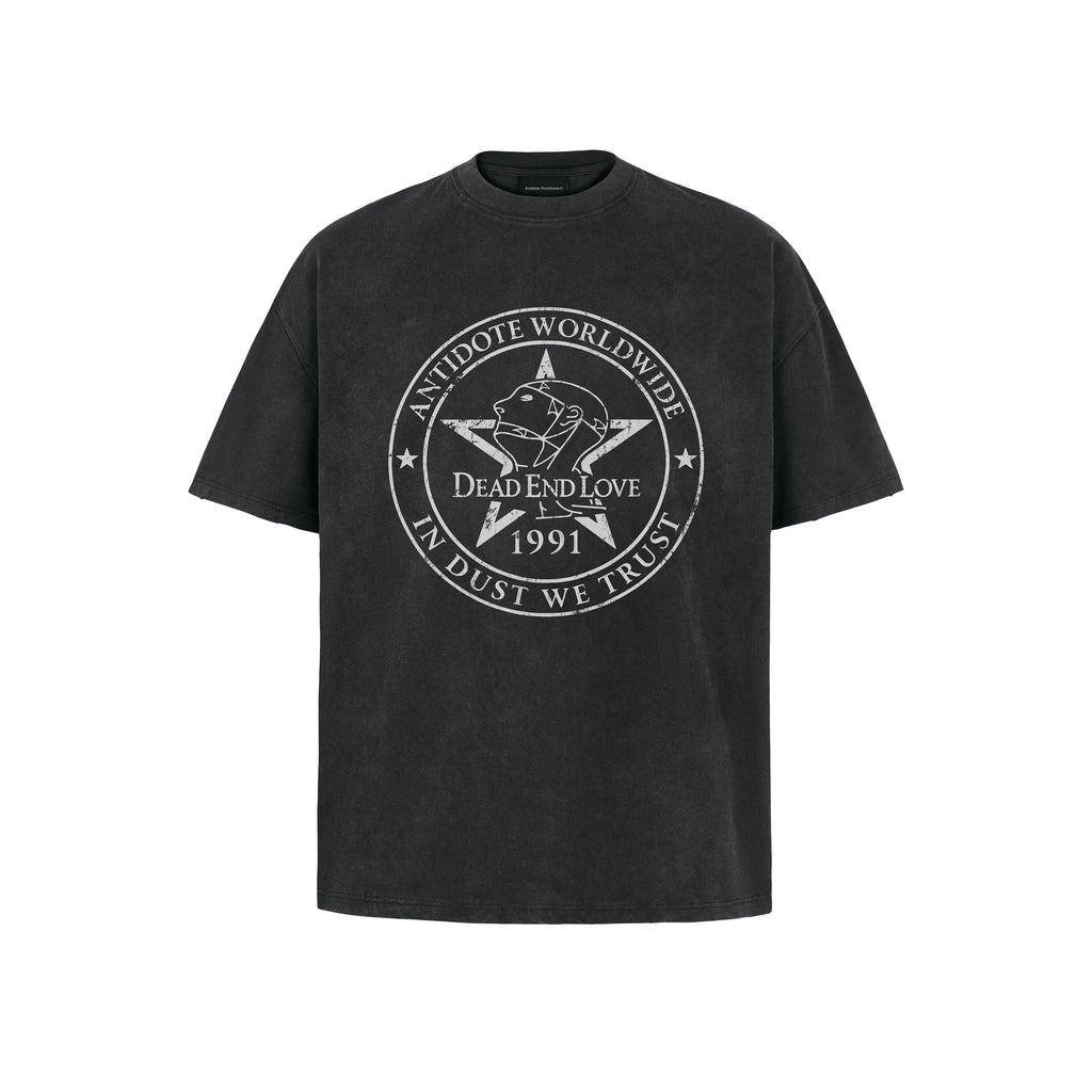 ANTIDOTE Head Symbol Wear Print Casual Tee
