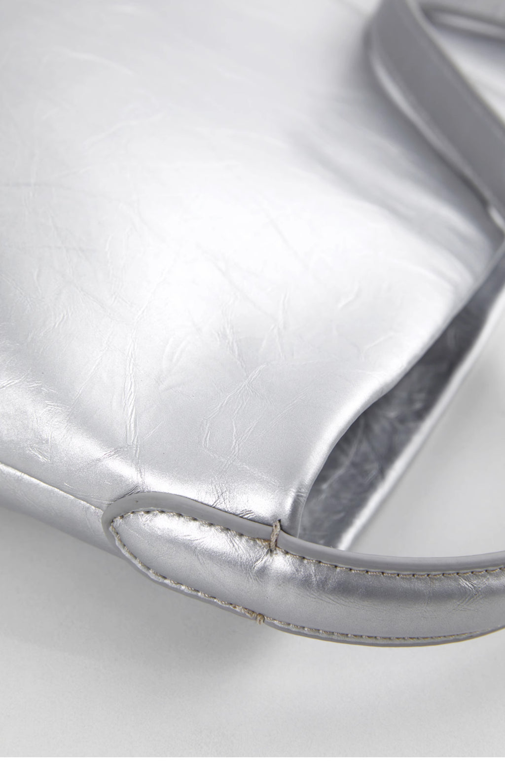 DirtySix Jill COW Split Leather big pocket cowhide soft oversize lazy wind messenger bag