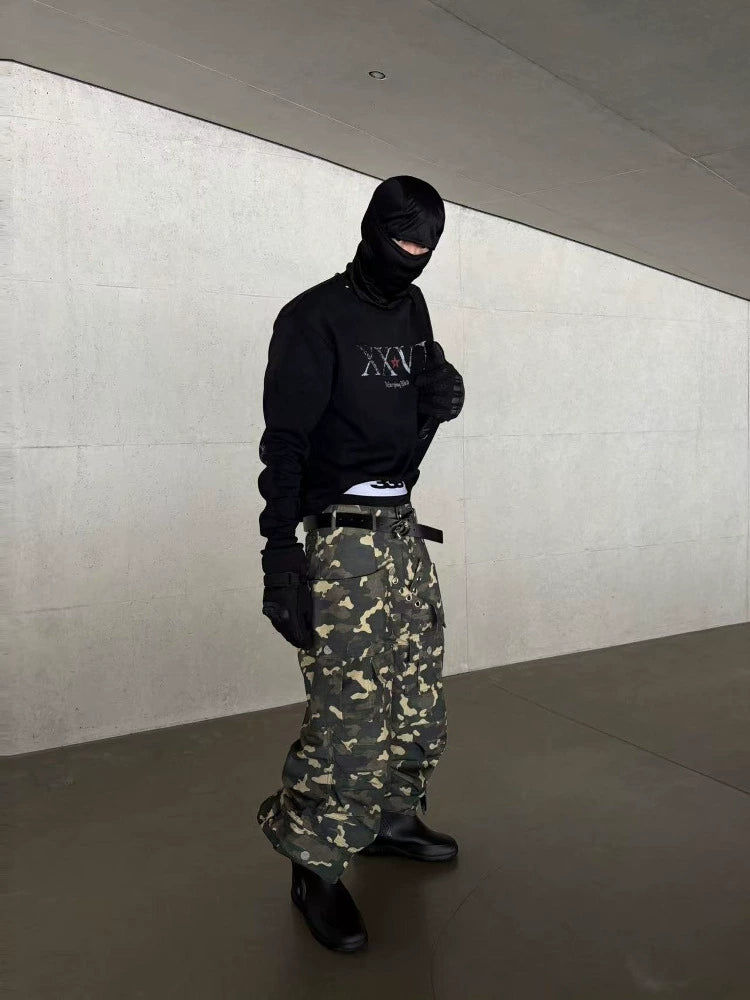 DETW 25SS Washed Diablo "XXVI" Basic Rivet Long Sleeve Shirt Tee