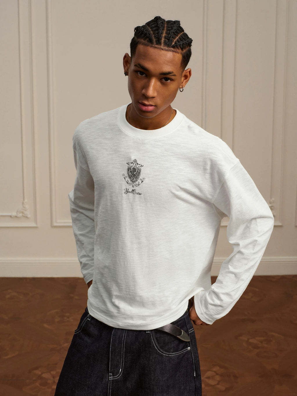 YADcrew retro Year of the Horse long-sleeved T-shirt