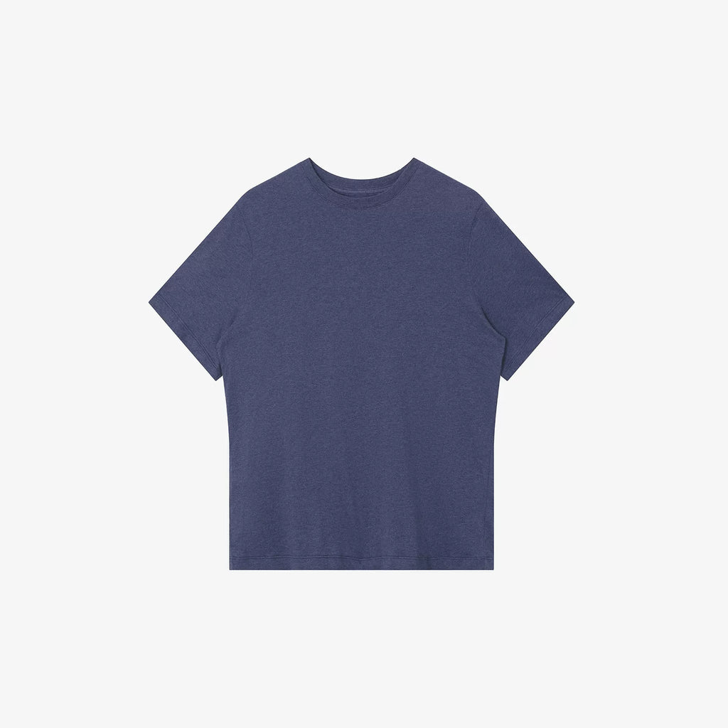 NO LOGO Soft Waxy Skin-friendly Breathable Front Shoulder Tee